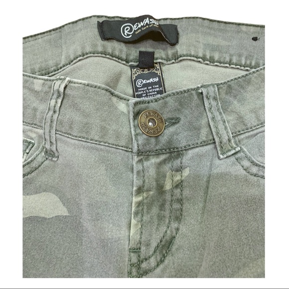 REWASH Jeans Camo-print Jeans Juniors Size 1 - Picture 10 of 16
